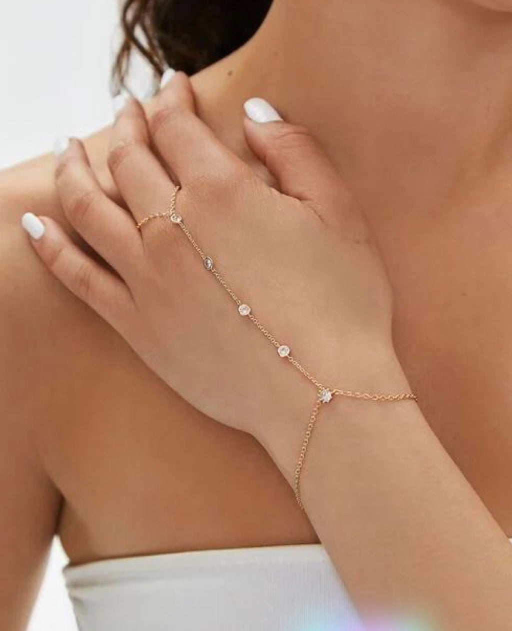 Geometric Bohemian Crystal Bracelet