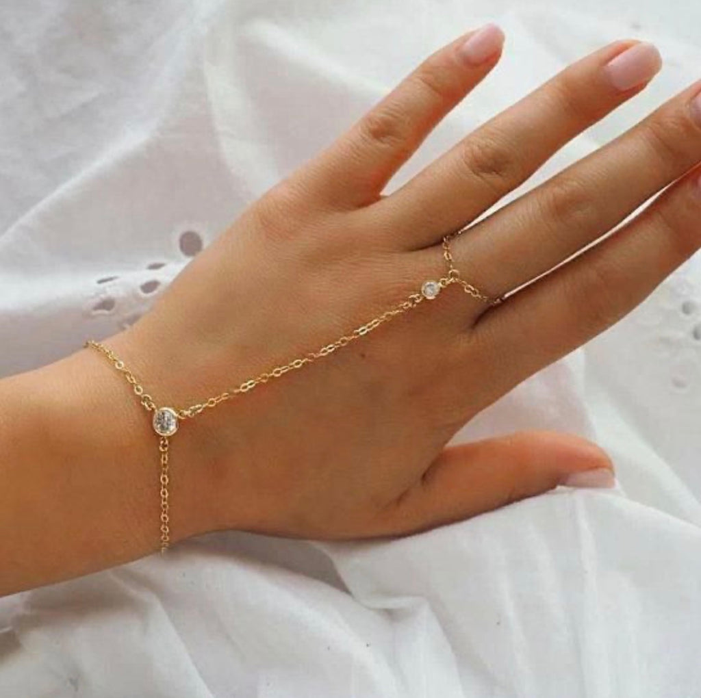 Geometric Bohemian Crystal Bracelet