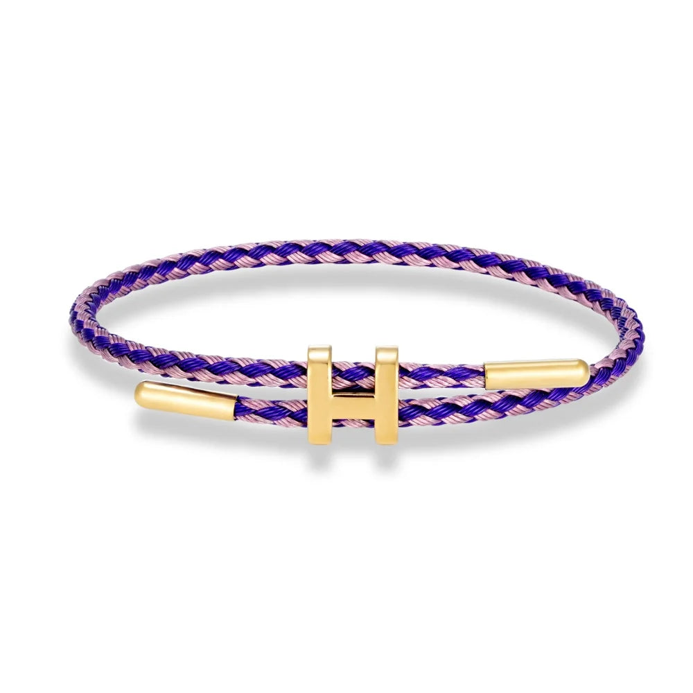 Bracelet Duo Cordon Arc-en-Ciel