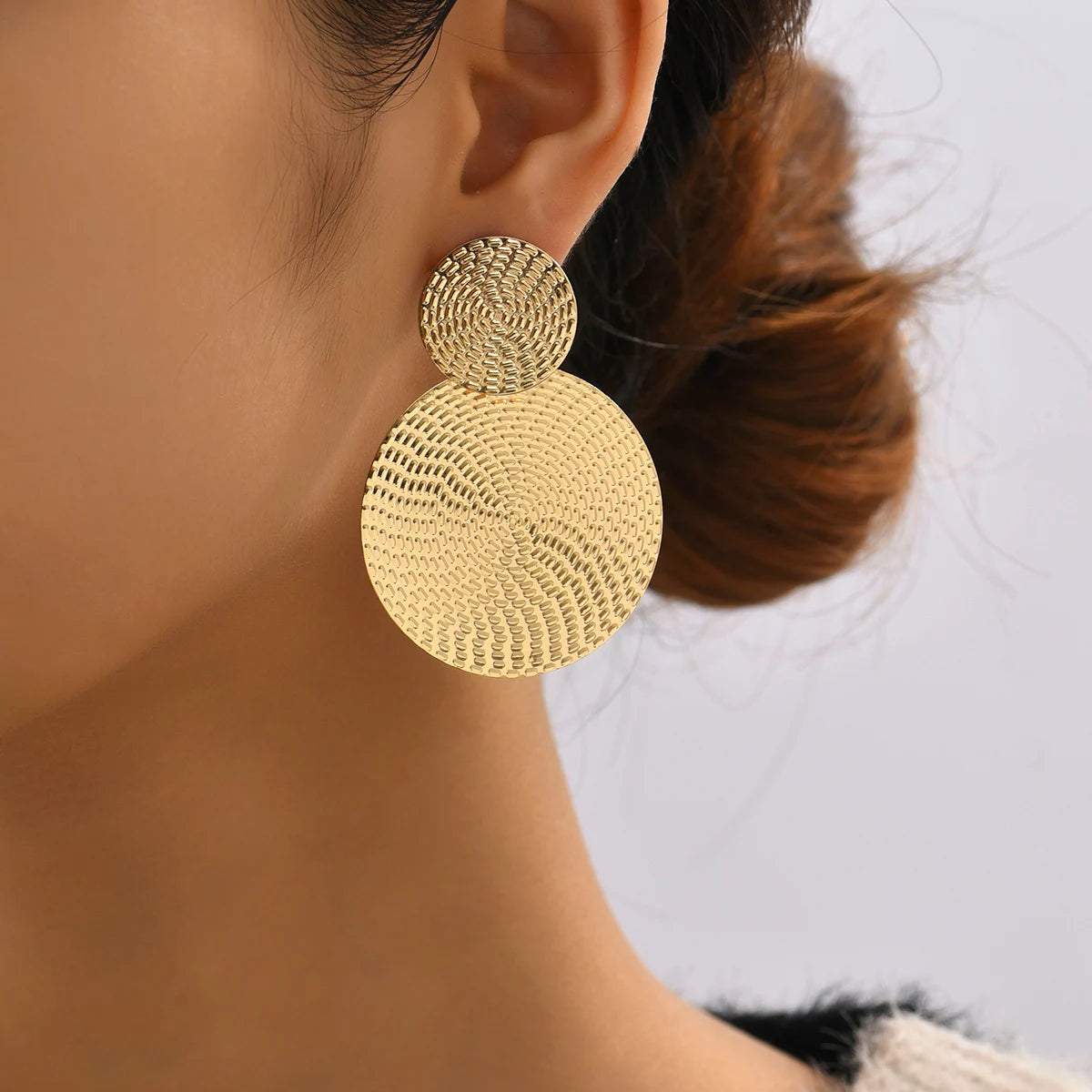 Sleek Round Earrings