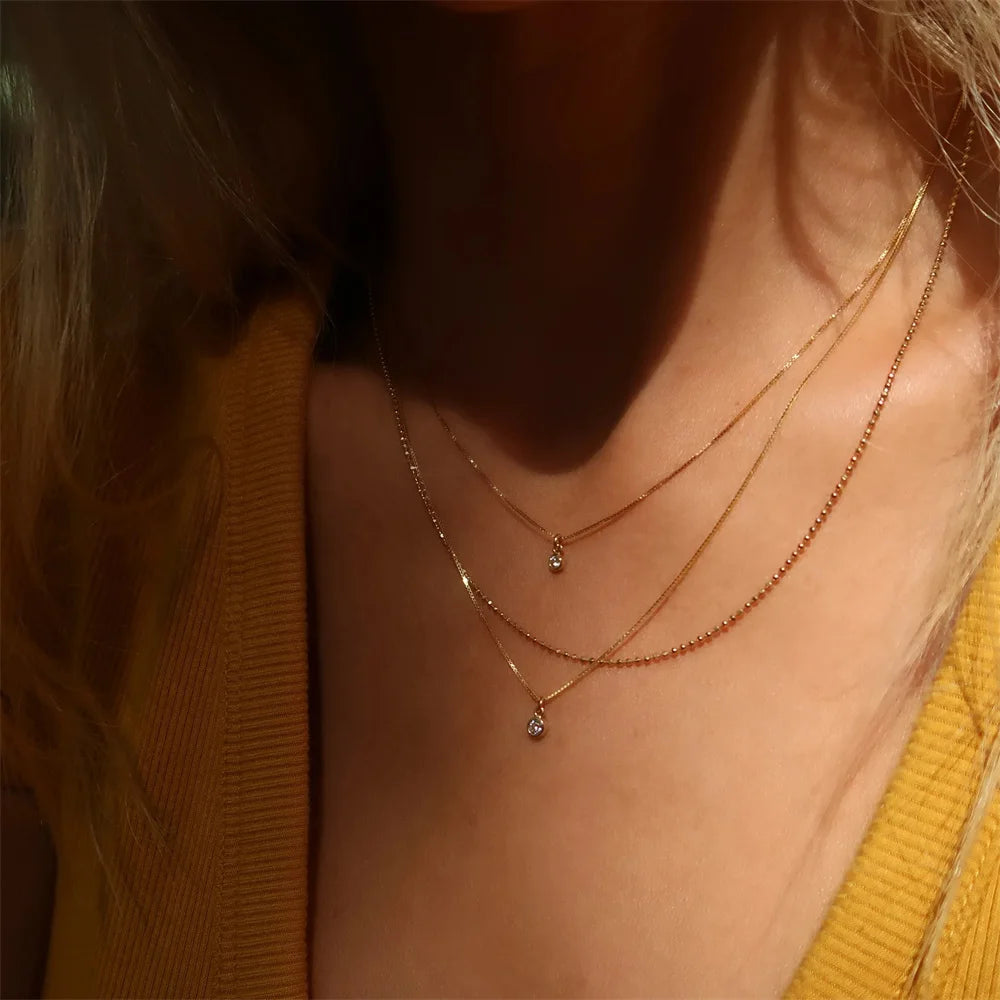 Vintage Gold Geometric Necklace
