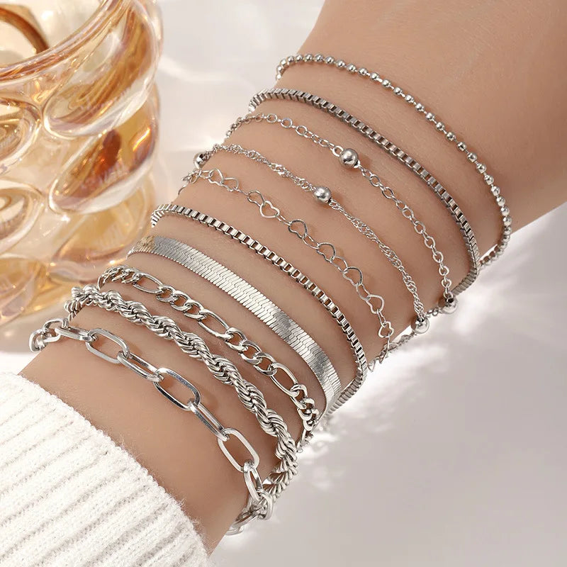 Multi-Strand Bracelets with Layering Effect