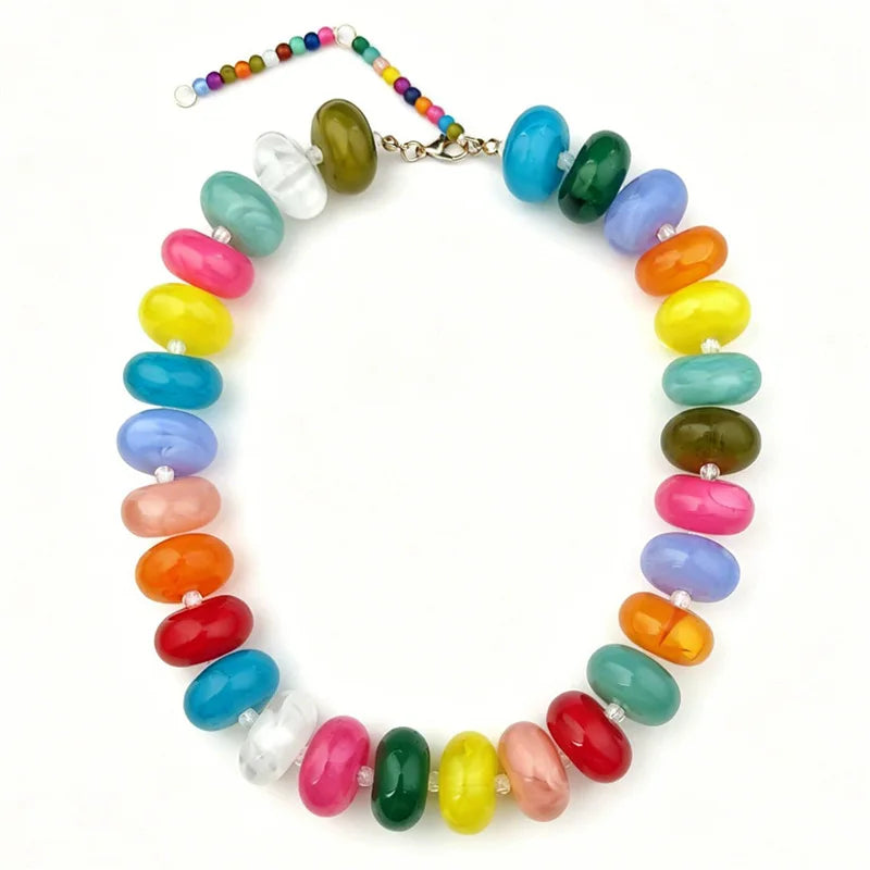 Dopamine Colorful Pearl Necklace