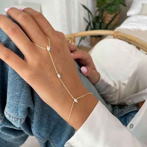 Geometric Bohemian Crystal Bracelet
