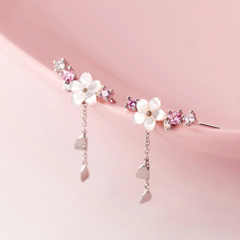 Crystal Flower Earrings