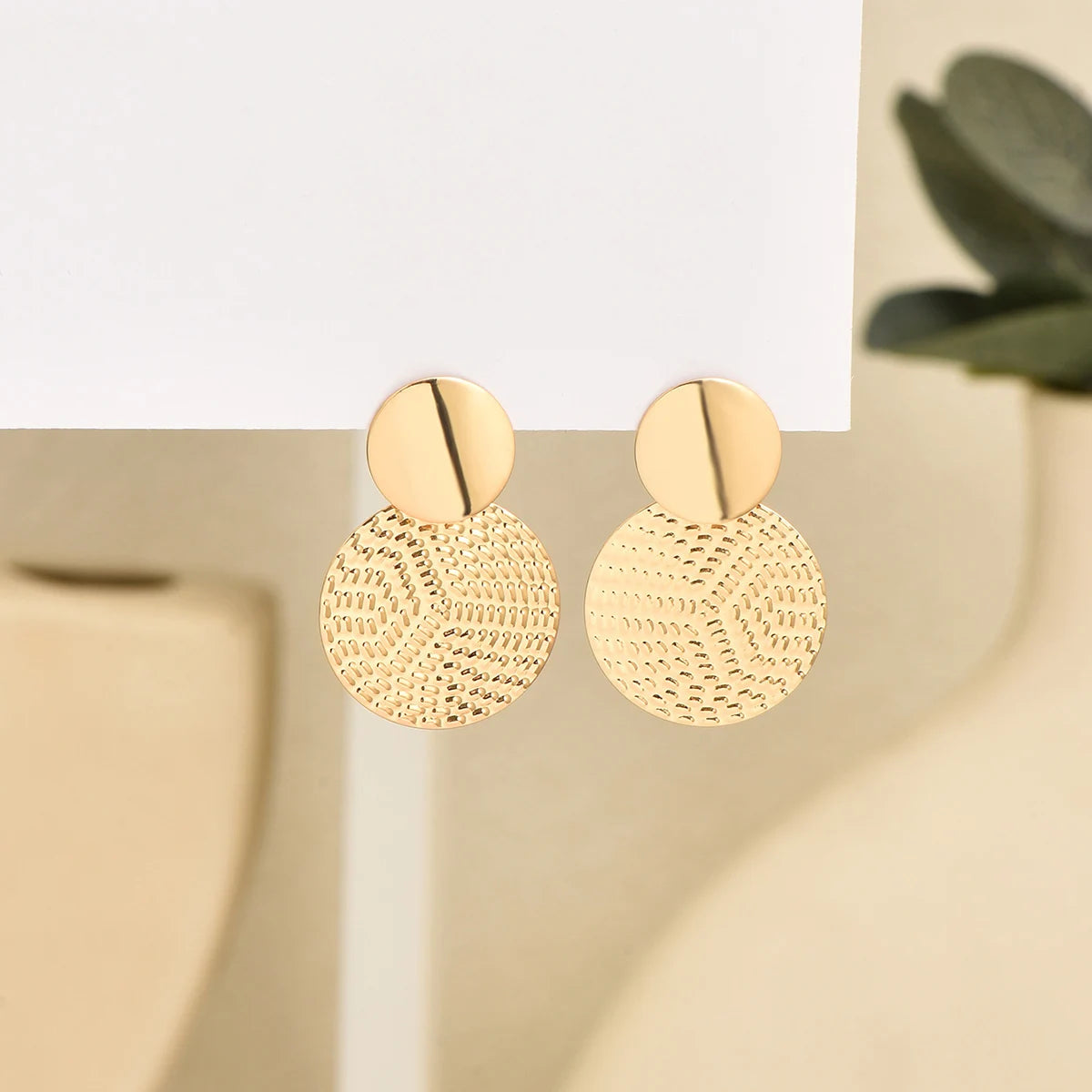 Sleek Round Earrings