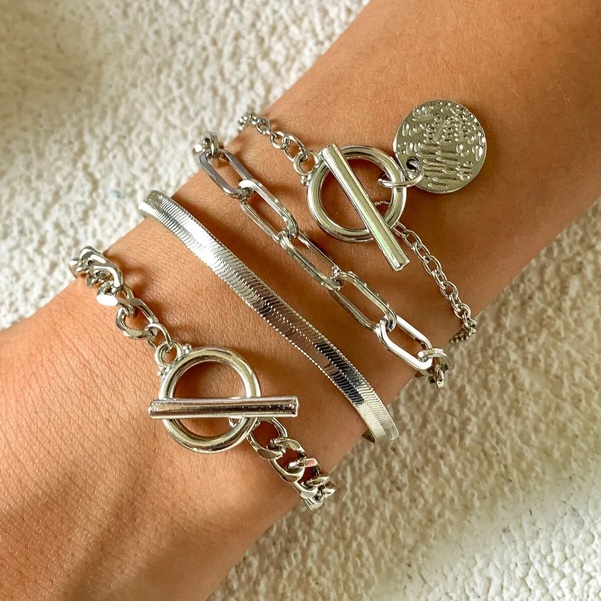 Vintage Medallion Chain Bracelet