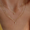 Collier Géométrique Doré Vintage – vue 1