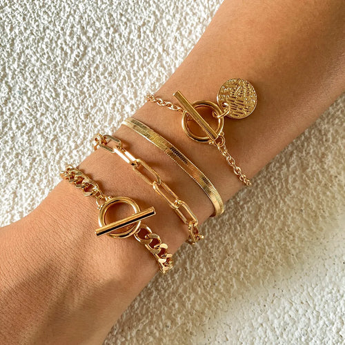 Vintage Medallion Chain Bracelet