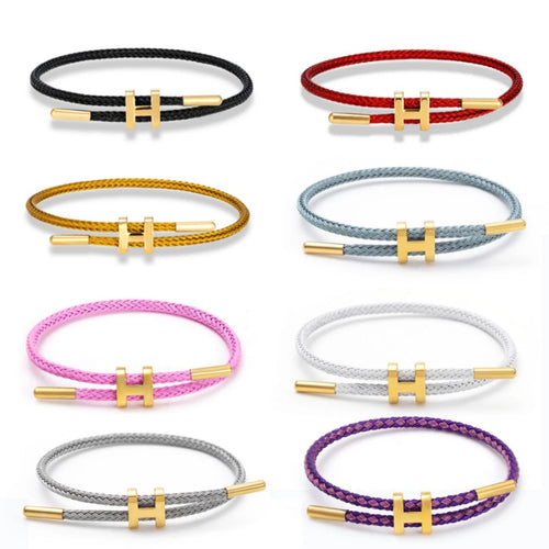 Bracelet Duo Cordon Arc-en-Ciel