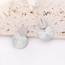 Sleek Round Earrings