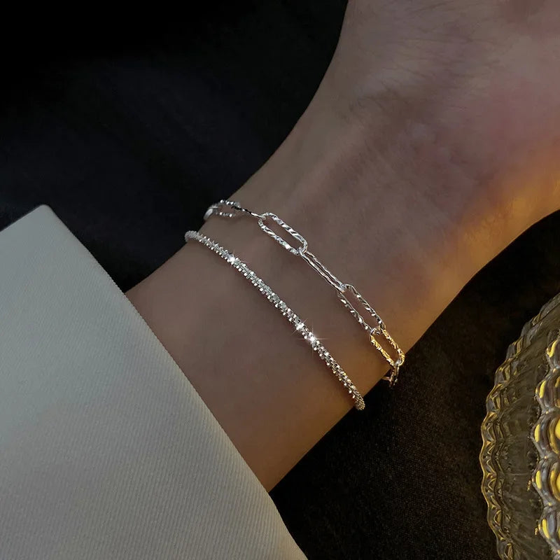 Set of 6 Twisted Chain Bracelets