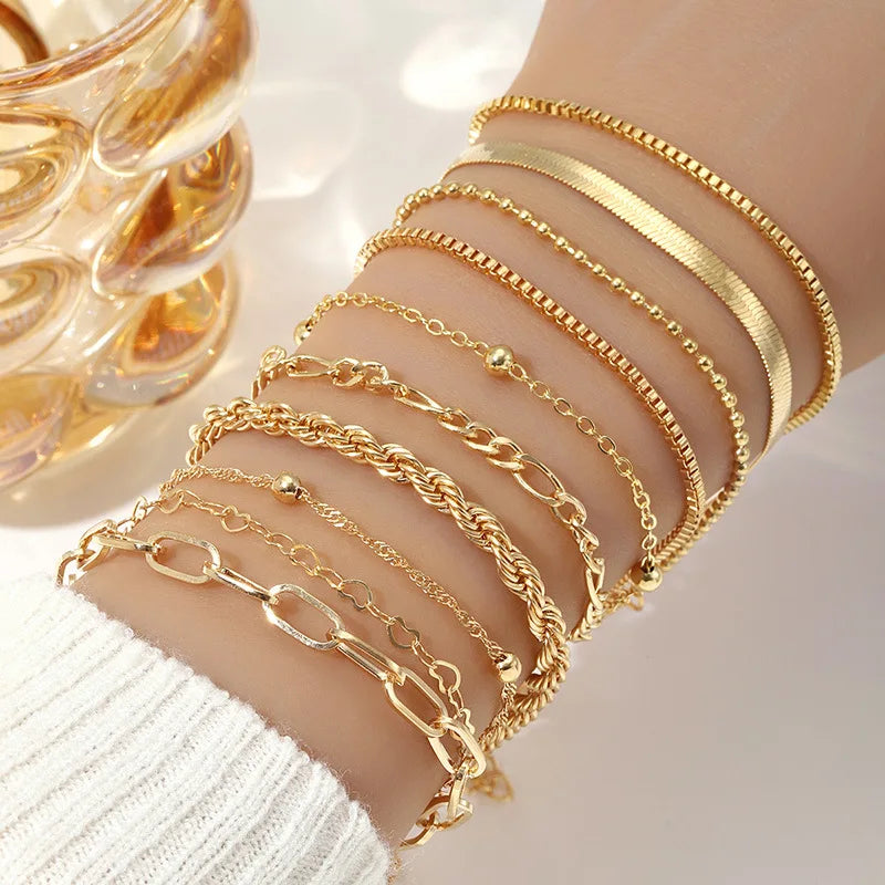 Multi-Strand Bracelets with Layering Effect